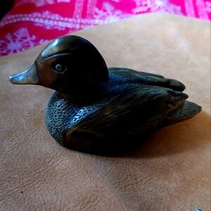 VINTAGE BRASS DUCK